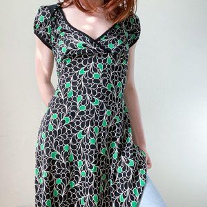 Vintage 90s Taboo Grunge Abstract Dress S